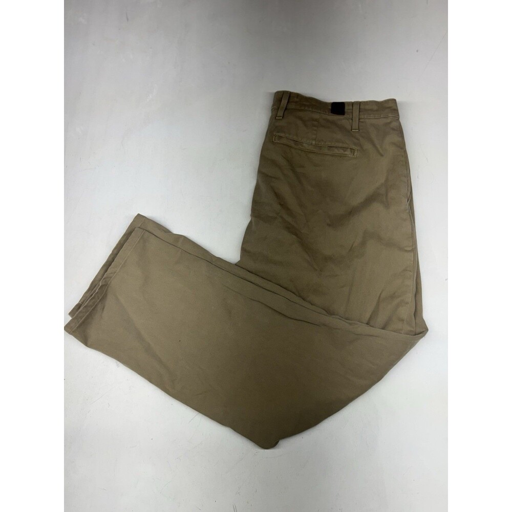 AG Adriano Goldschmied The Lux Khaki Pants Mens 36x28 Brown Tailored Trouser